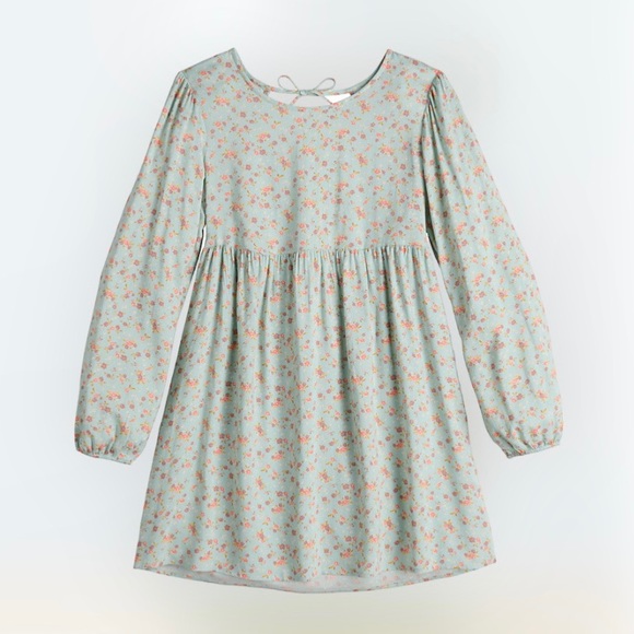 Dress by SO in Blue Extra Small XS Floral Long Sleeve - Picture 6 of 7